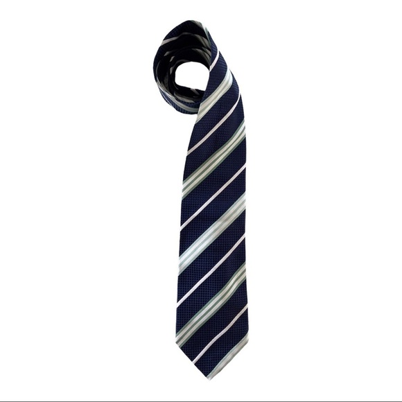 Burberry London Striped Silk Tie - Picture 1 of 7